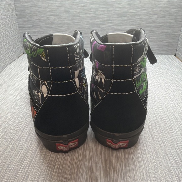 Vans Sk8 Hi Disney Villains High Top Sneakers Black Mens 8 Womens 9.5 - Picture 5 of 10